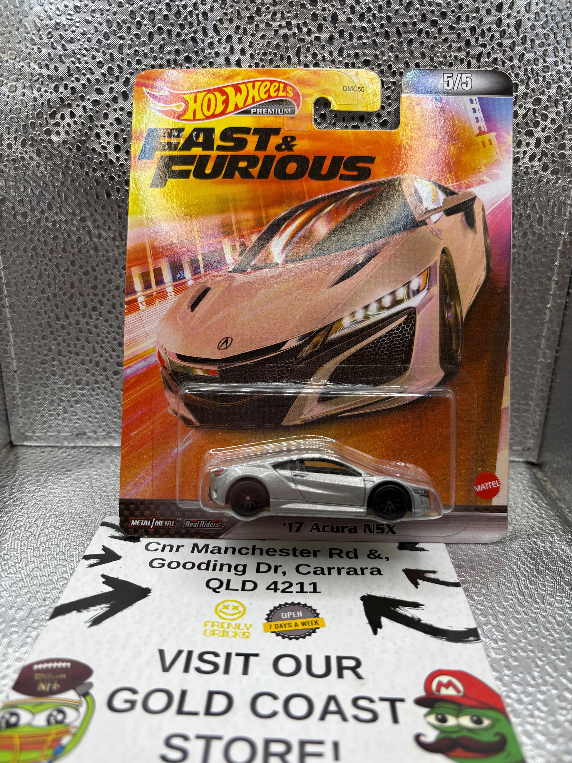 Hotwheels 17 Acura NSX FRENLY BRICKS - Open 7 Days