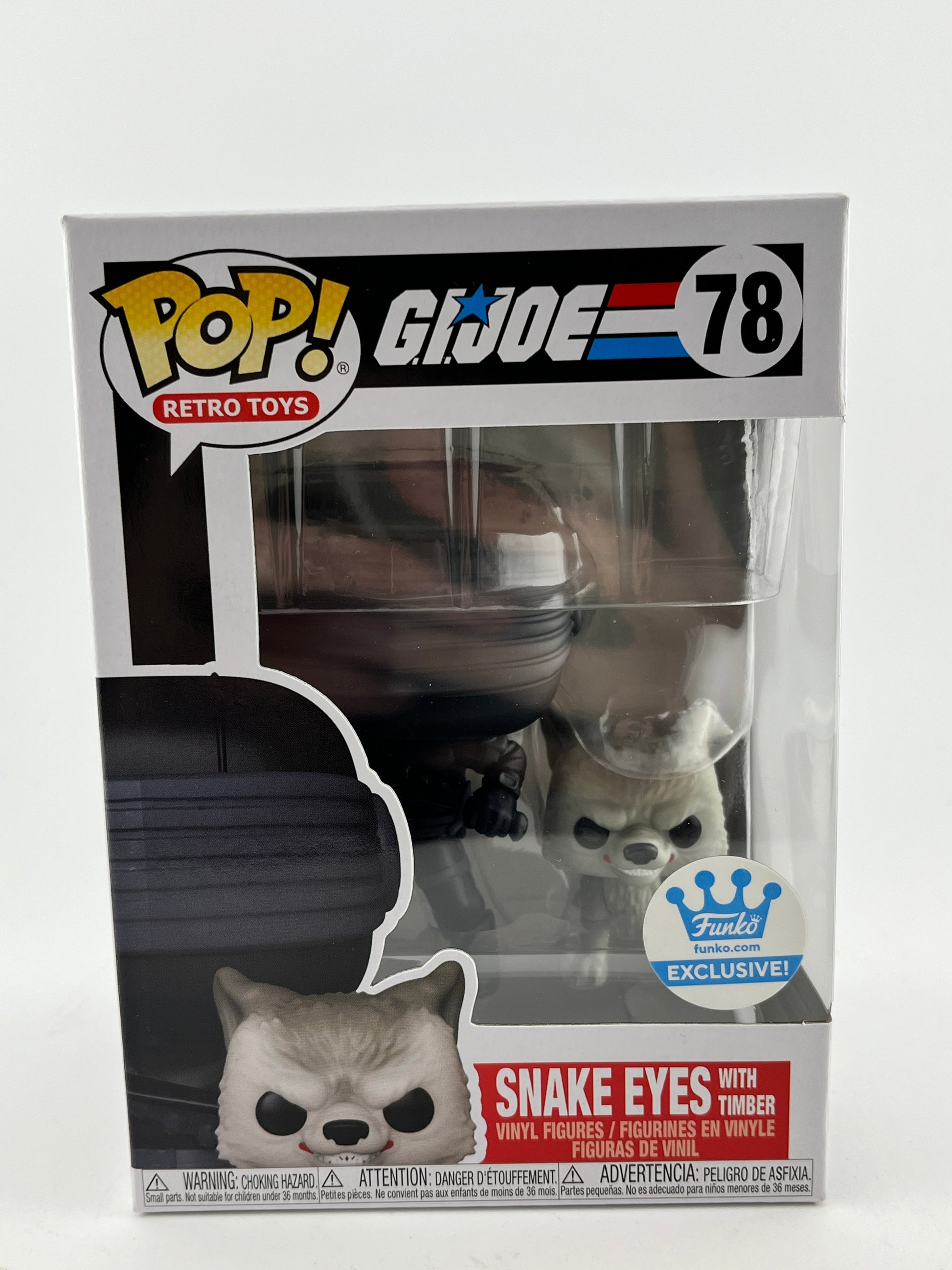 Funko POP! Retro Toys G.I.Joe - Snake Eyes With Timber #78 - Funko Exclusive FRENLY BRICKS - Open 7 Days