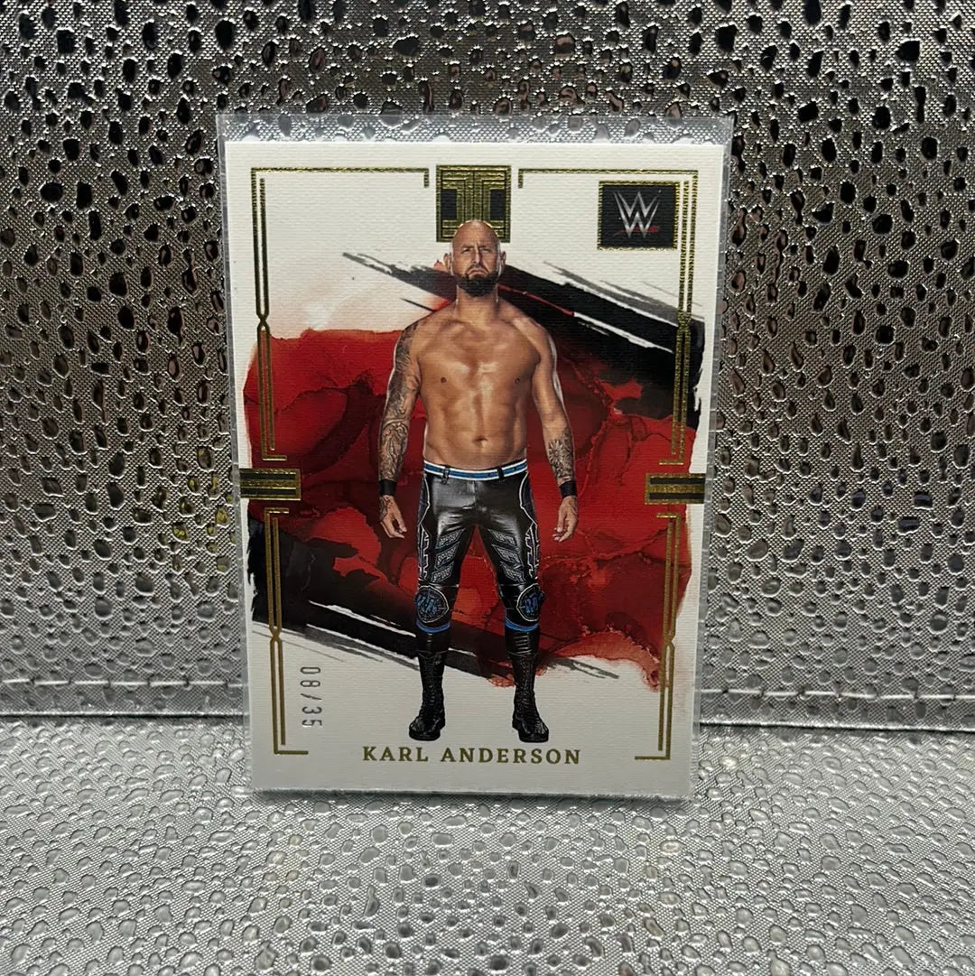 2023 Impeccable WWE KARL ANDERSON Base Gold 26/35 #58 FRENLY BRICKS - Open 7 Days