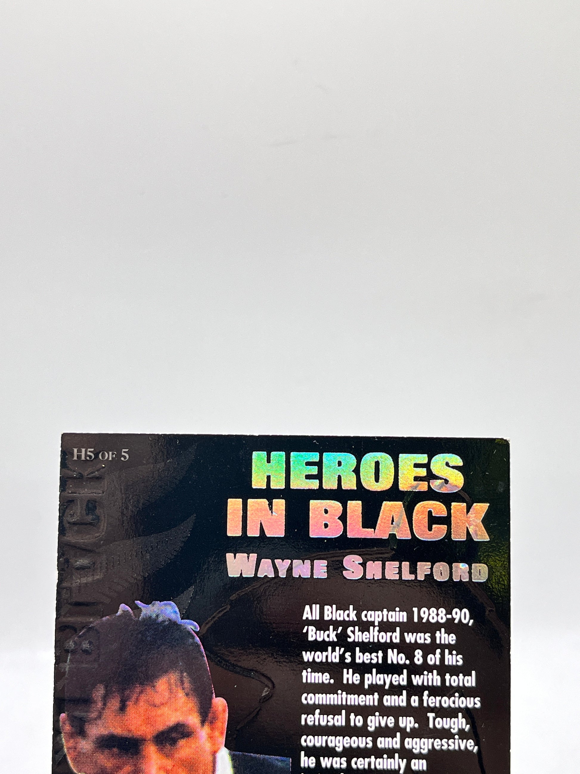 1995 New Zealand All Blacks Rugby Union Card - H5 Wayne Shelford FRENLY BRICKS - Open 7 Days