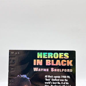 1995 New Zealand All Blacks Rugby Union Card - H5 Wayne Shelford FRENLY BRICKS - Open 7 Days