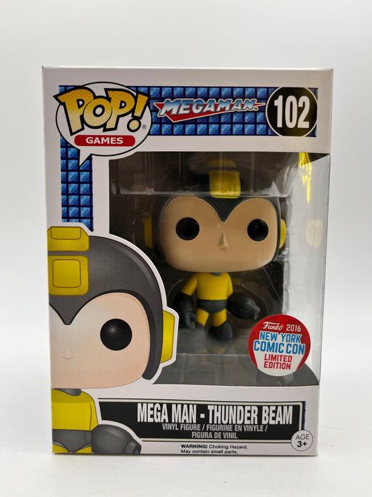 Funko POP! Games Megaman - #102 Mega Man - Thunder Beam - Comic Con Limited Edition FRENLY BRICKS - Open 7 Days
