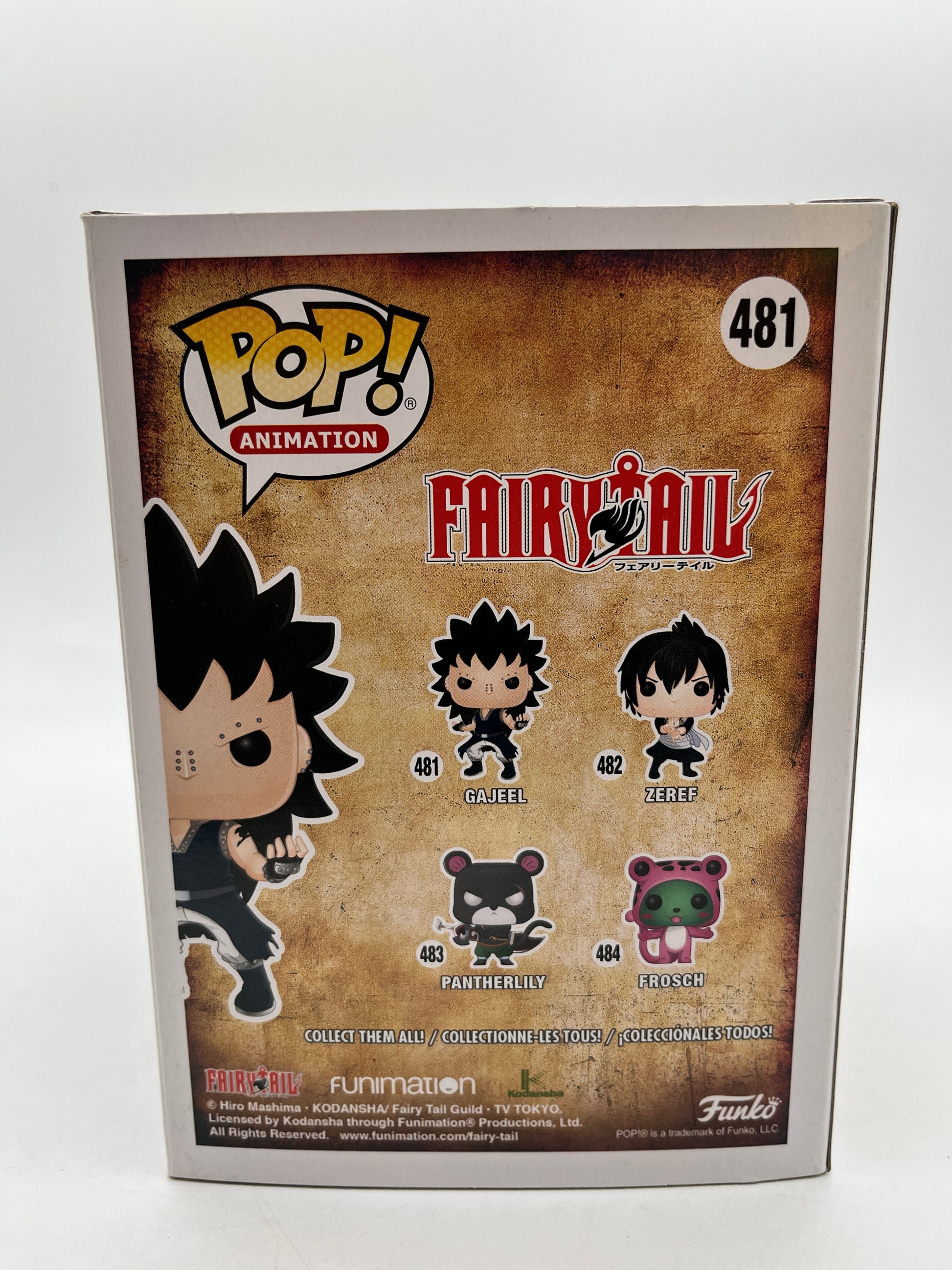 Funko POP! Animation Fairytail - Gajeel #481 - Vinyl Collectable FRENLY BRICKS - Open 7 Days