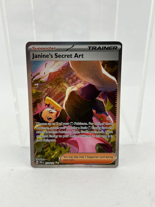 Pokémon - Janine's Secret Art - Prismatic Evolutions Sir 173/131 SV FRENLY BRICKS - Open 7 Days