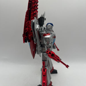 Transformers Generations Leader Class Jetfire Custom Painted Silver & Red Chrome FRENLY BRICKS - Open 7 Days