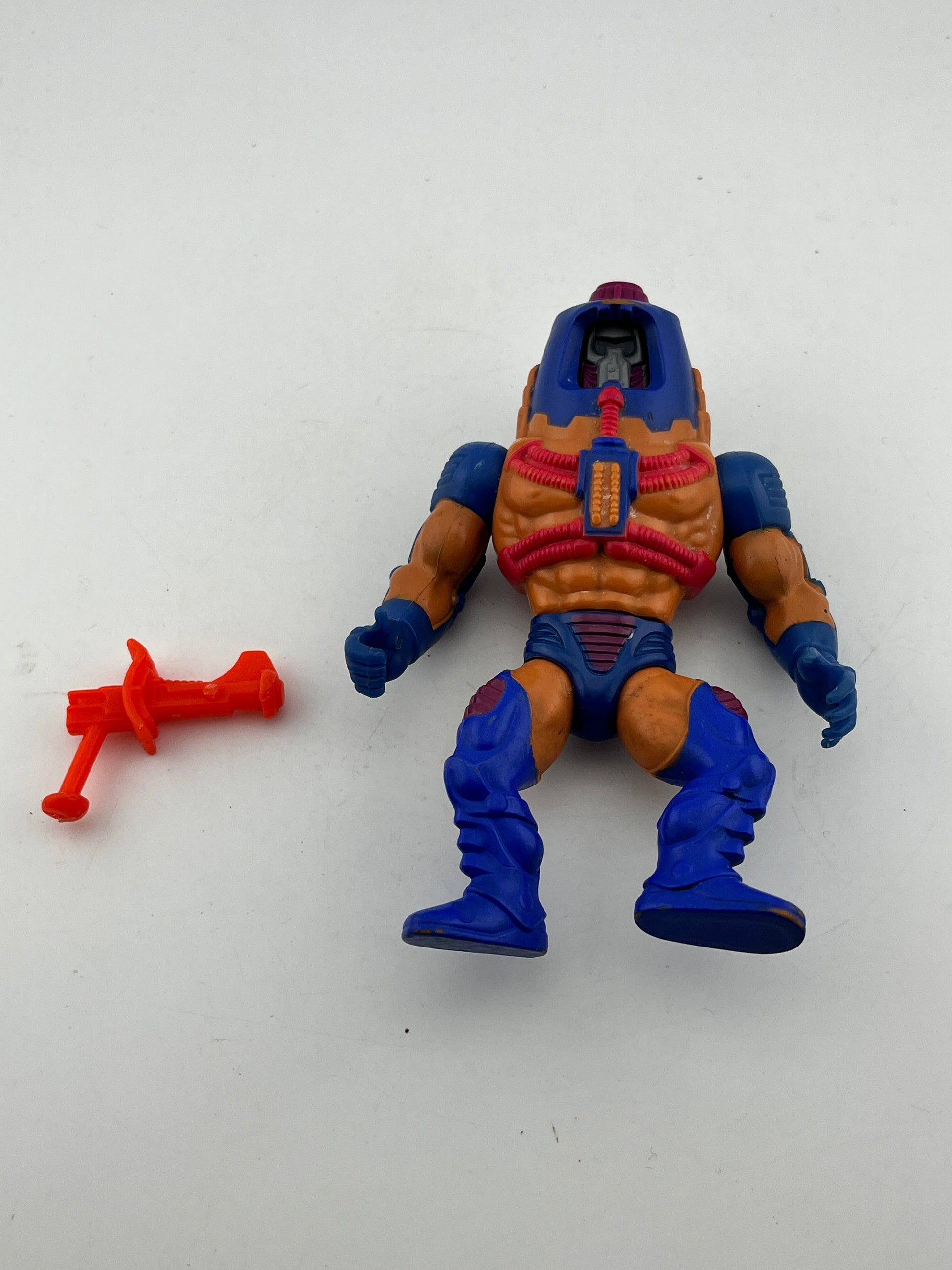 1982 Masters Of The Universe MAN-E-FACES - He-Man MOTU Figure - Complete FRENLY BRICKS - Open 7 Days