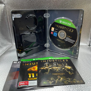 Injustice 2 Legendary Edition Steelbook Xbox One Game PAL Tested & Working Good Condition FRENLY BRICKS - Open 7 Days