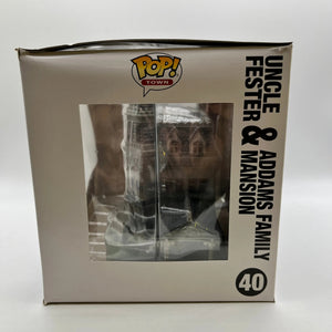 Funko POP! Town The Addams Family - Uncle Fester With Mansion #40 FRENLY BRICKS - Open 7 Days