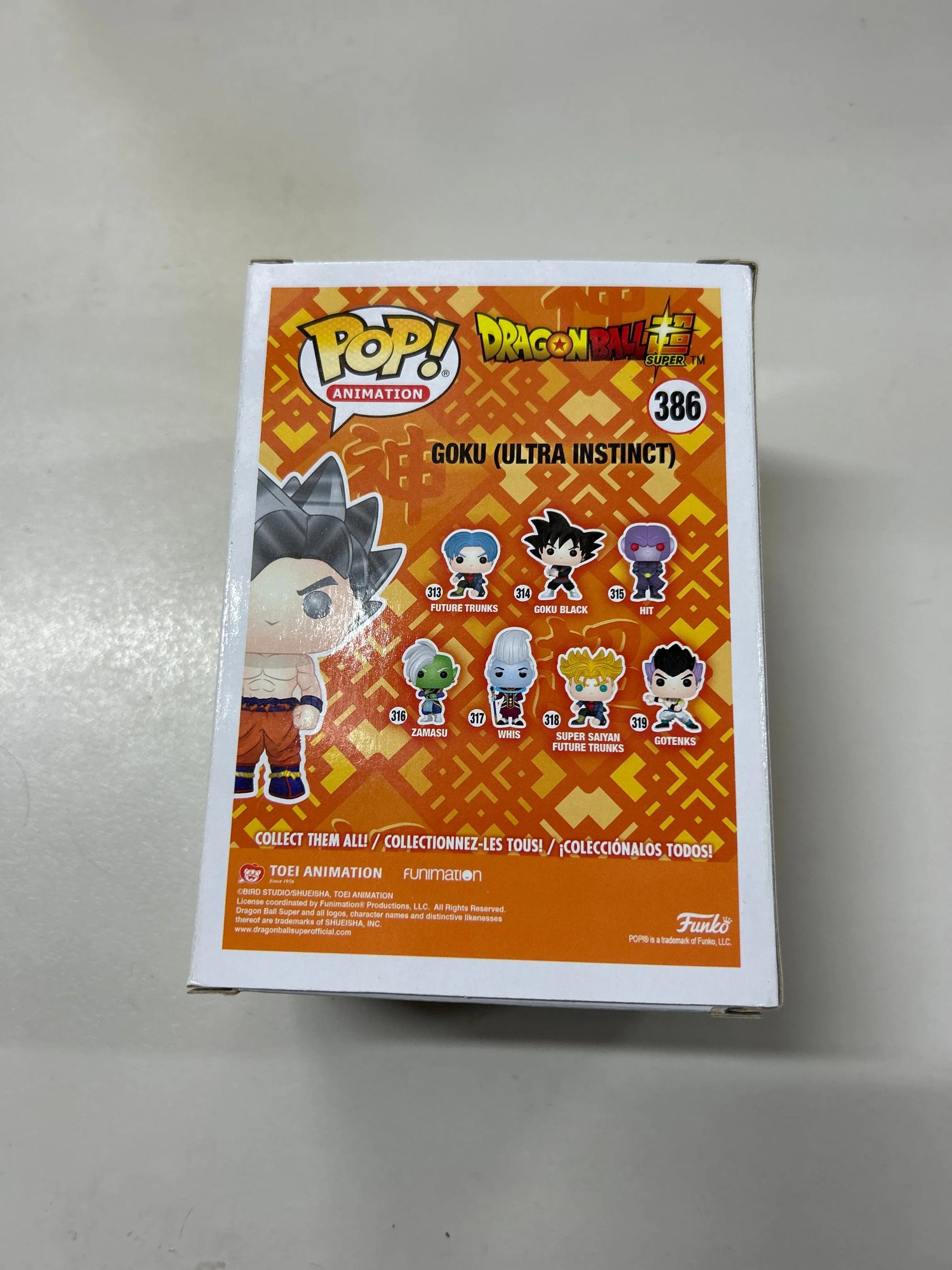 Pop Vinyl #386 Dragon Ball Super Goku (Ultra Instinct) FRENLY BRICKS - Open 7 Days