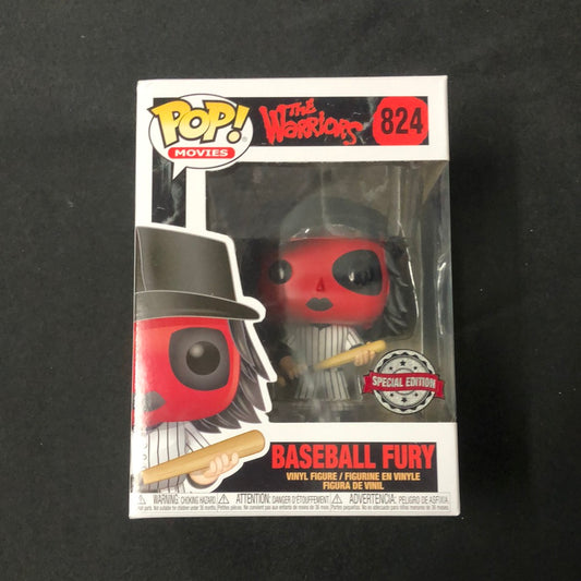 The Warriors Red Baseball Fury Exclusive Pop! Vinyl Figure #824 FRENLY BRICKS - Open 7 Days