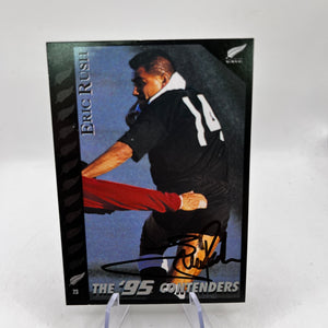 Eric Rush Auto - 1995 Dynamic Marketing Rugby Union Card NZ All Blacks #23 FRENLY BRICKS - Open 7 Days