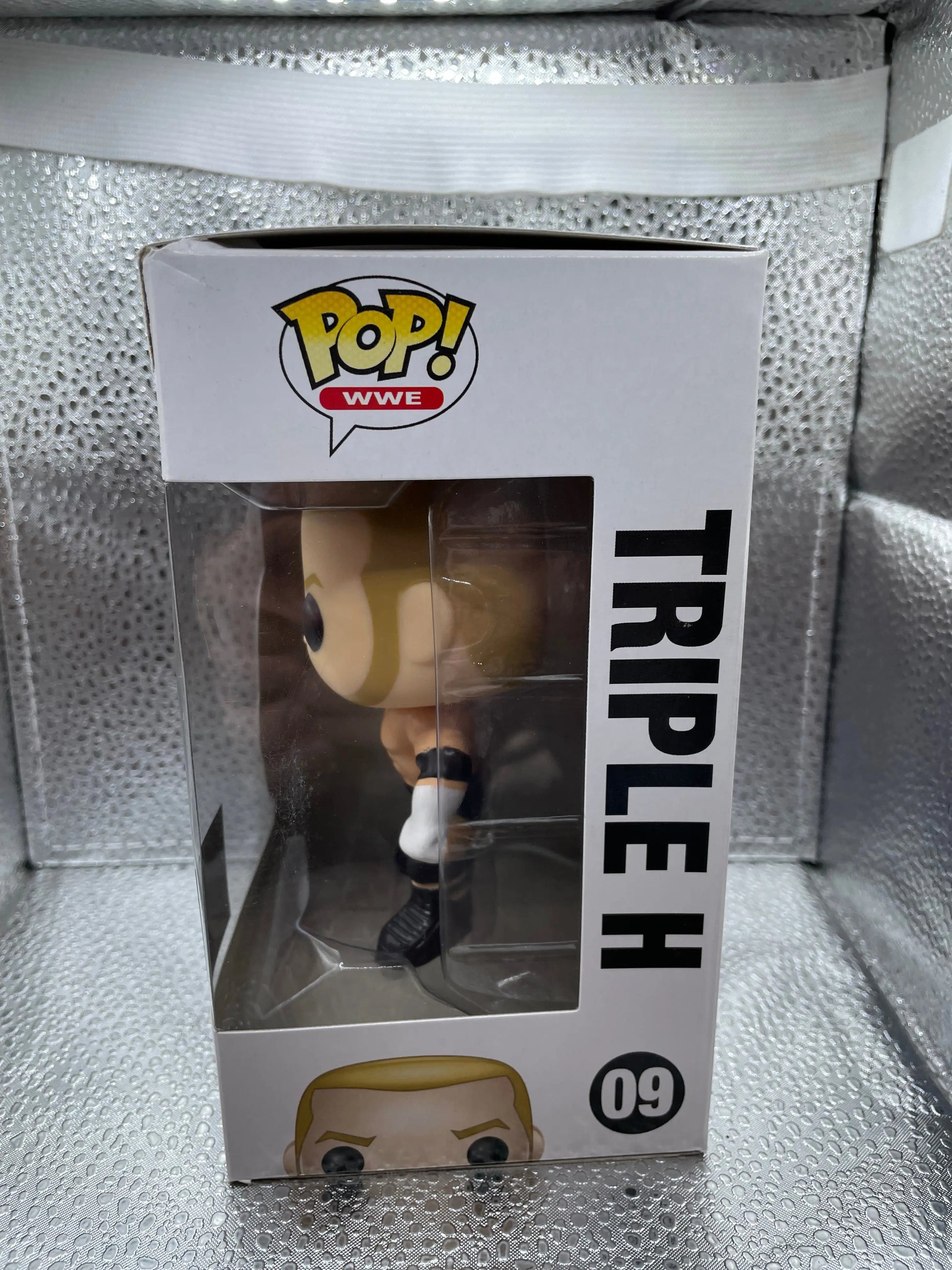 TRIPLE H WWE Funko Pop #09 **Authentic** Vaulted - Wrestling NOT MINT BOX FRENLY BRICKS - Open 7 Days