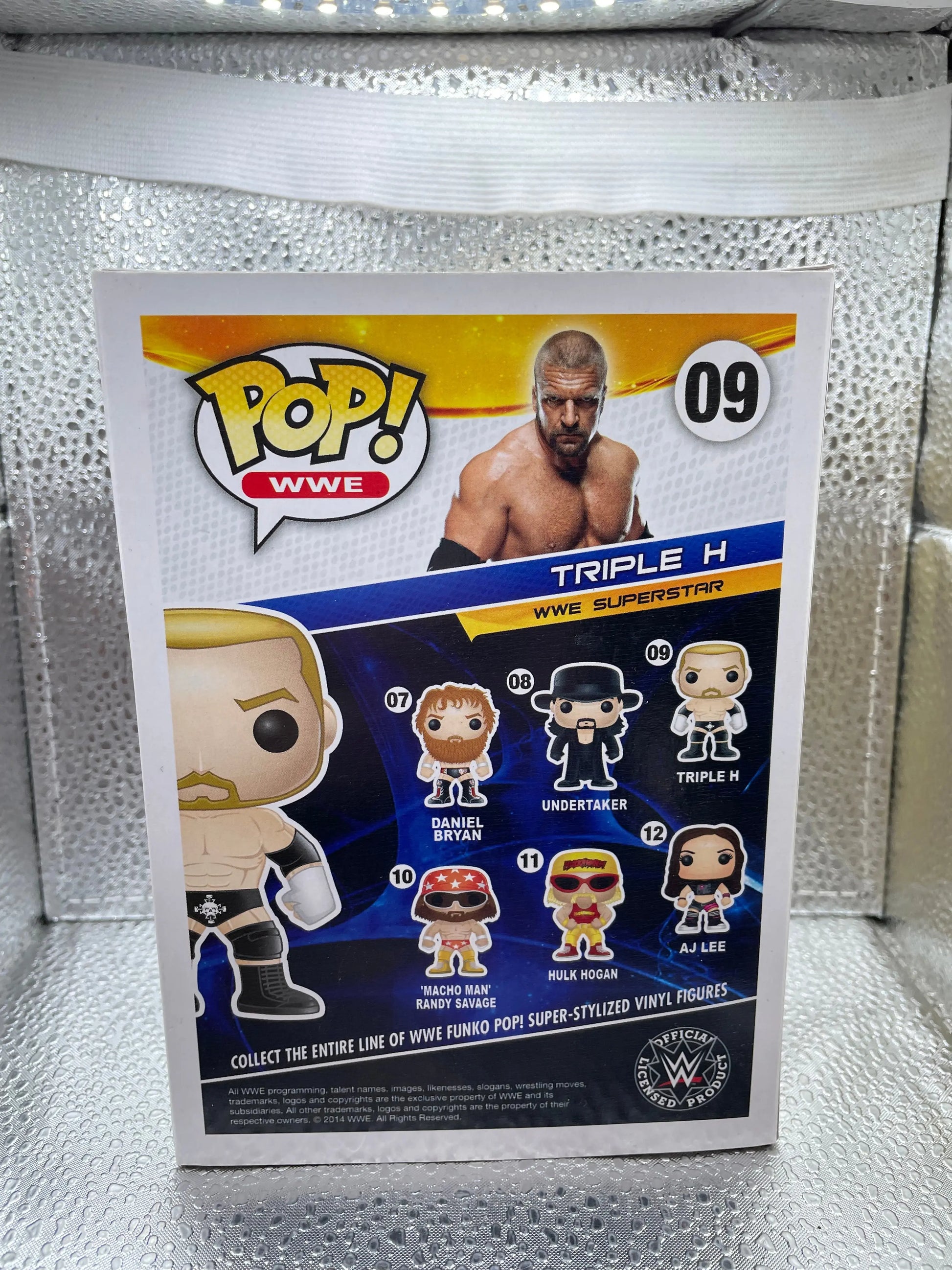 TRIPLE H WWE Funko Pop #09 **Authentic** Vaulted - Wrestling NOT MINT BOX FRENLY BRICKS - Open 7 Days