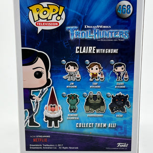 Funko POP! Television Troll Hunters - Claire With Gnome #468 - Vinyl Collectable FRENLY BRICKS - Open 7 Days