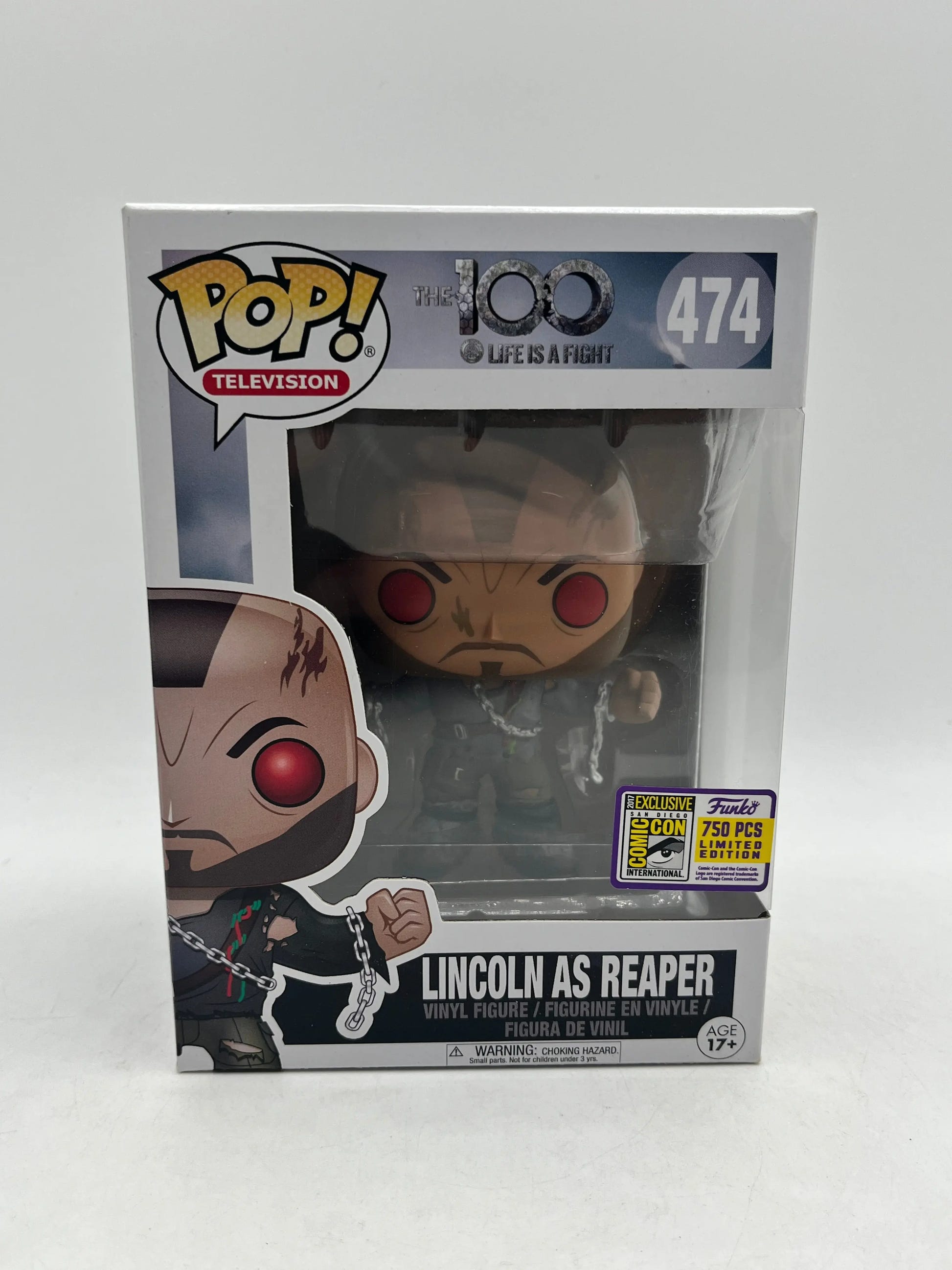 Funko POP! Television The 100 - Lincoln As Reaper #474 - Comic Con Exclusive 750 pcs FRENLY BRICKS - Open 7 Days image 1