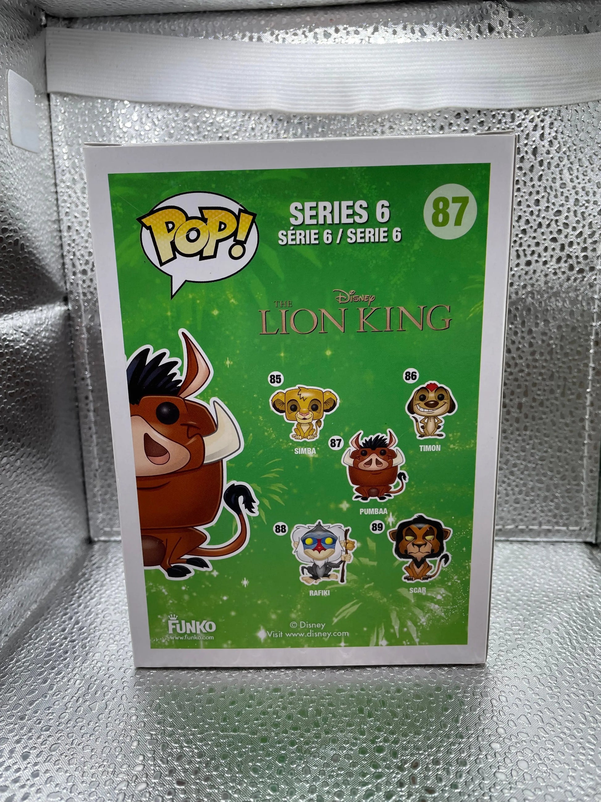 Funko POP! Disney The Lion King Pumbaa #87 Vinyl Figure DAMAGED BOX SEE PICS FRENLY BRICKS - Open 7 Days