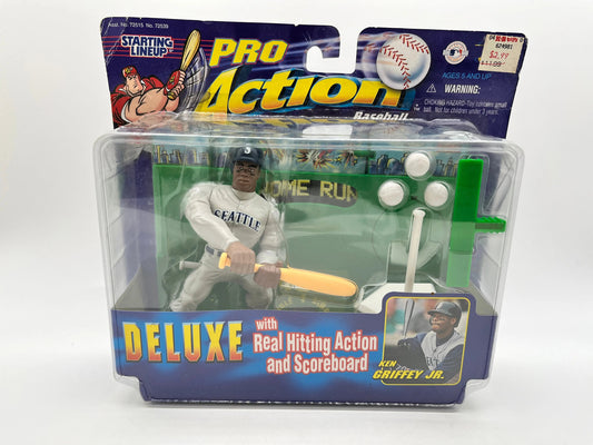 1998 Starting Lineup Pro Action Baseball Ken Griffey Jr. Deluxe Hitting Action - Hasbro FRENLY BRICKS - Open 7 Days