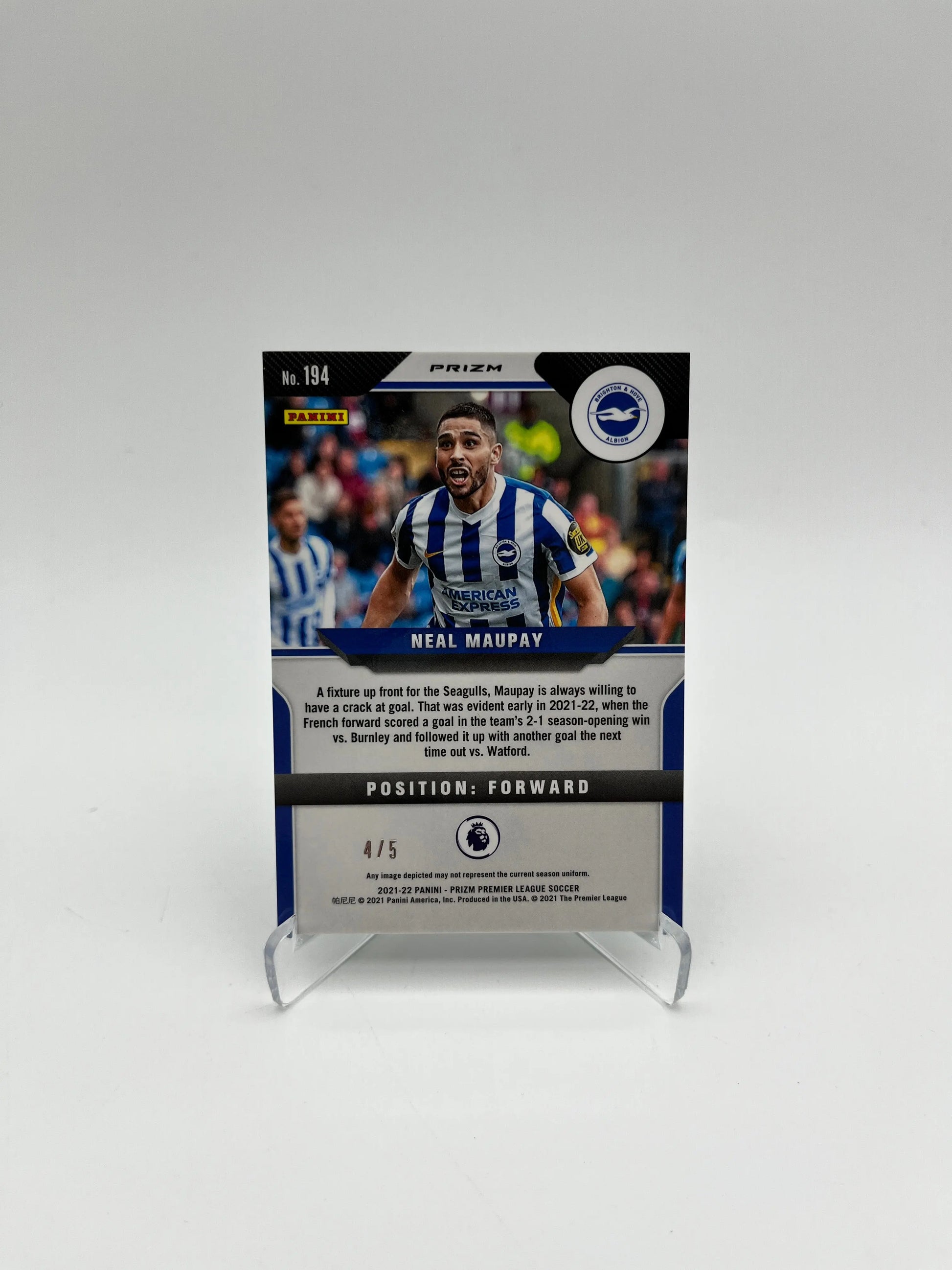 Soccer English Premier League Lot 2x Autos/Low Numbered/ FRENLY BRICKS - Open 7 Days