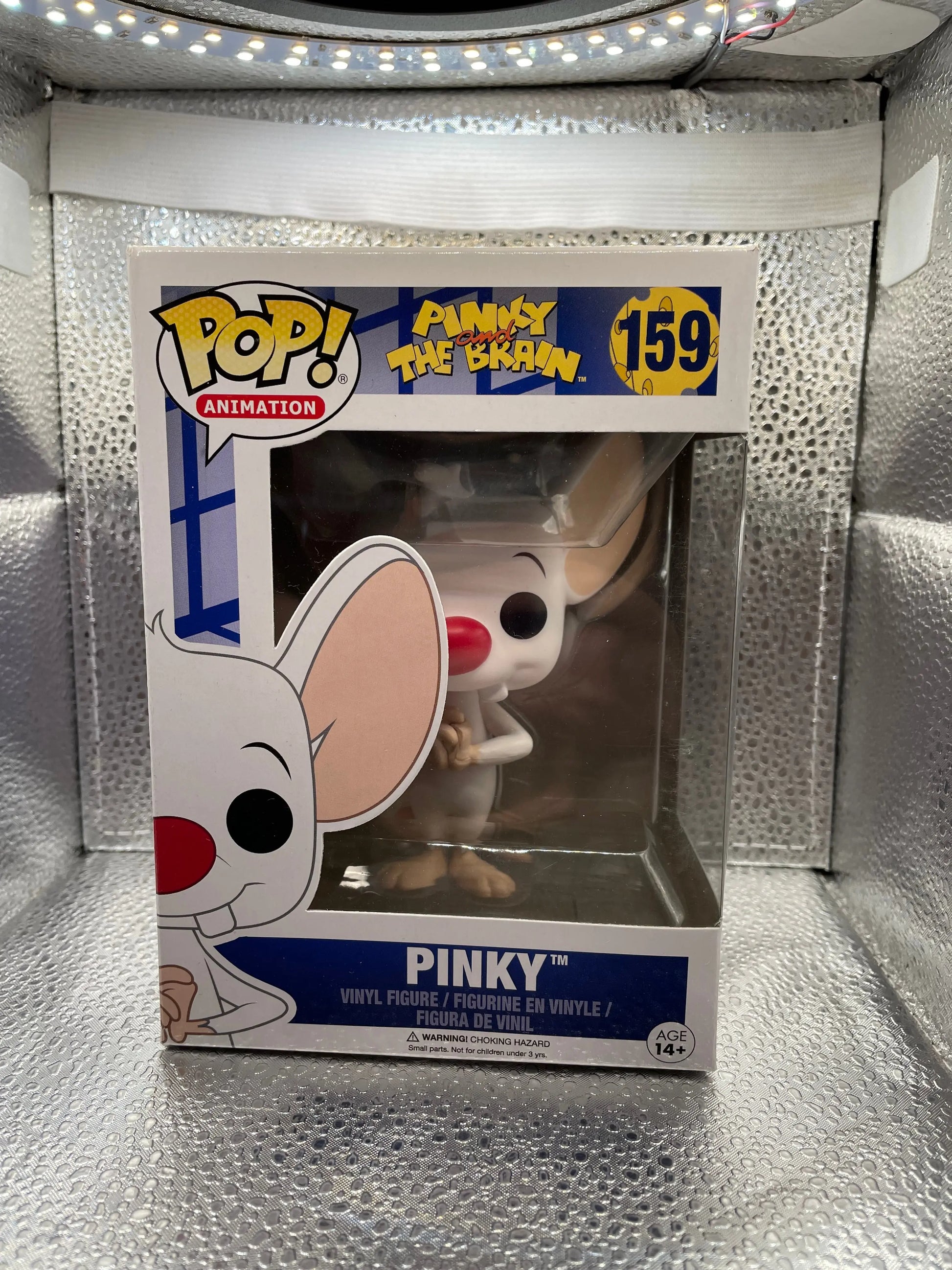 Funko Pop Animation Pinky and The Brain Pinky 159 Vaulted 2016 FRENLY BRICKS - Open 7 Days