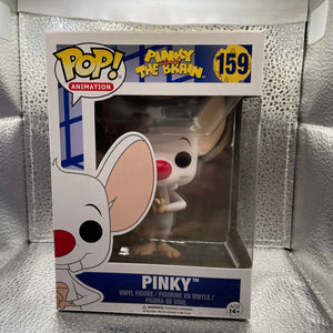 Funko Pop Animation Pinky and The Brain Pinky 159 Vaulted 2016 FRENLY BRICKS - Open 7 Days