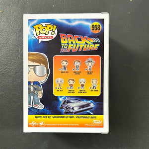 Pop 958 Marty with Glasses Funko Vinyl &  Back to the Future FRENLY BRICKS - Open 7 Days