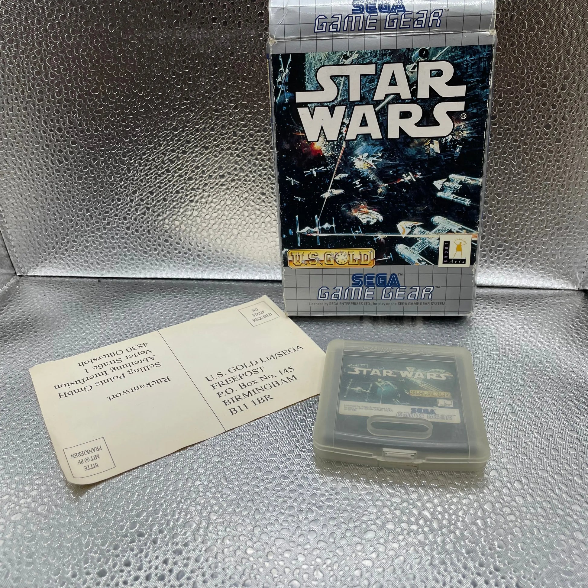 Star Wars Sega Game Gear Gamegear Game Used Tested & Working PAL FRENLY BRICKS - Open 7 Days