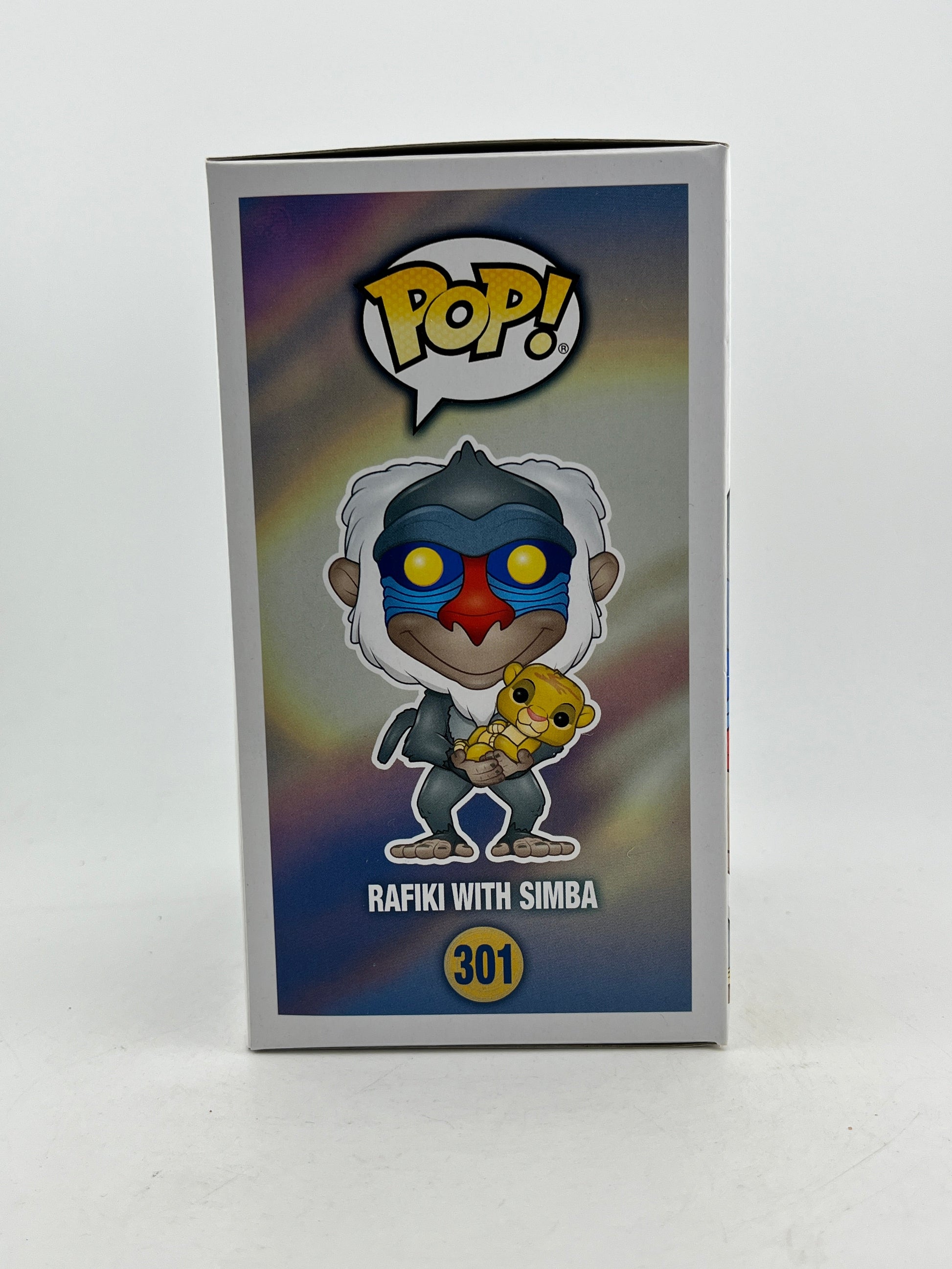 Funko POP! Disney - Rafiki With Simba #301 - Flocked FRENLY BRICKS - Open 7 Days
