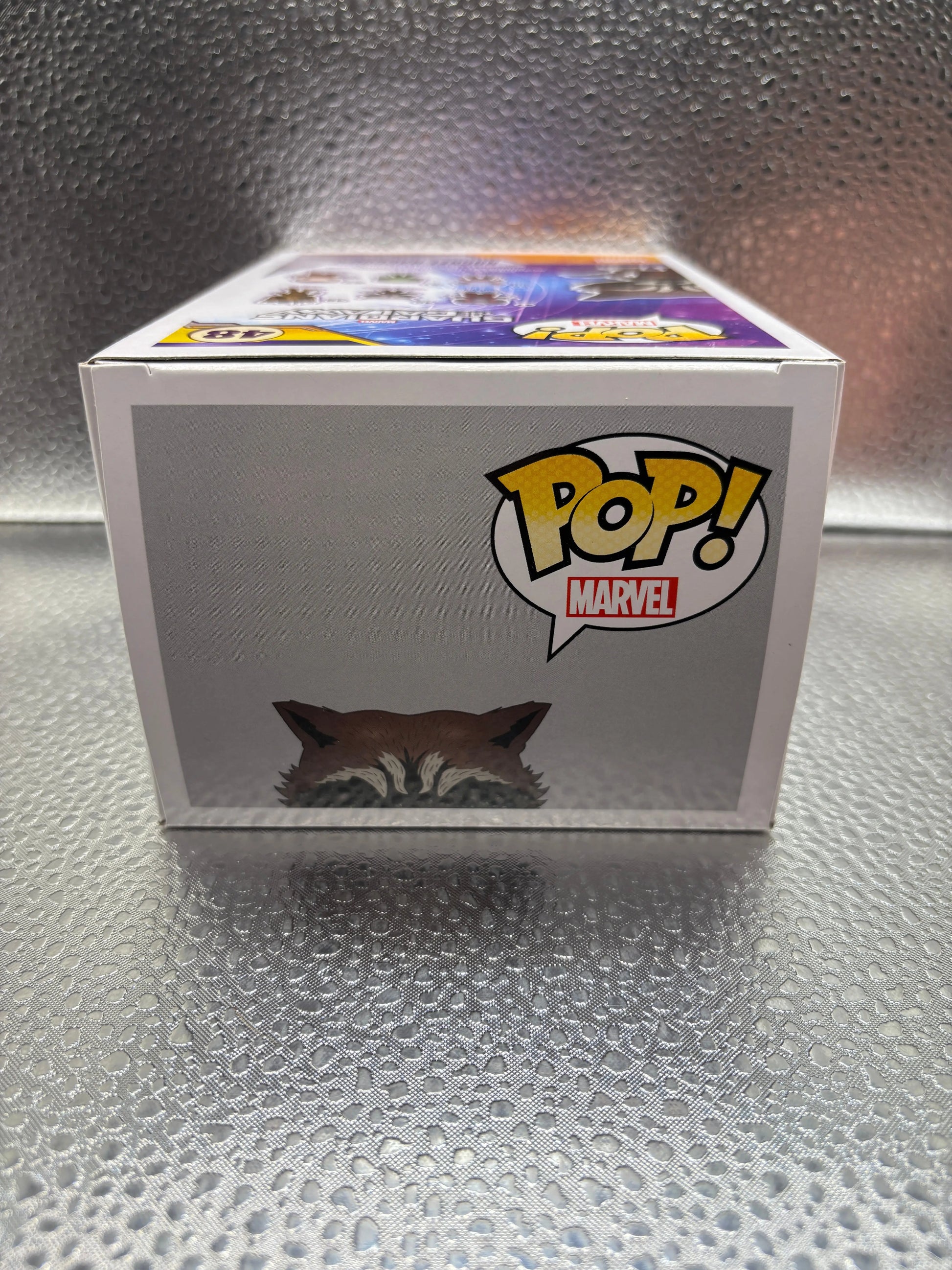 FUNKO Pop Vinyl Rocket Raccoon #48 FRENLY BRICKS - Open 7 Days