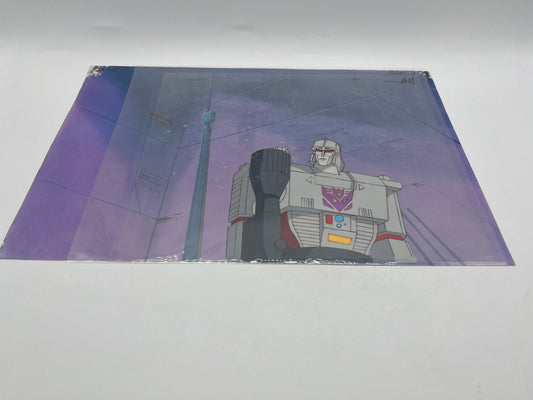 Megatron Transformers Animation Production Cel & Drawing Classic FRENLY BRICKS - Open 7 Days