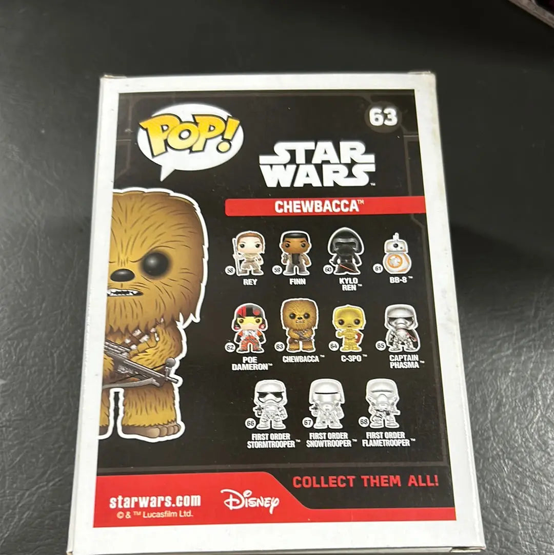 Pop Vinyl Star Wars 63 Chewbacca FRENLY BRICKS - Open 7 Days