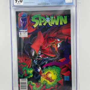 Spawn #1 Graded CGC 9.0 - Todd Mcfarlane 5/92 FRENLY BRICKS - Open 7 Days