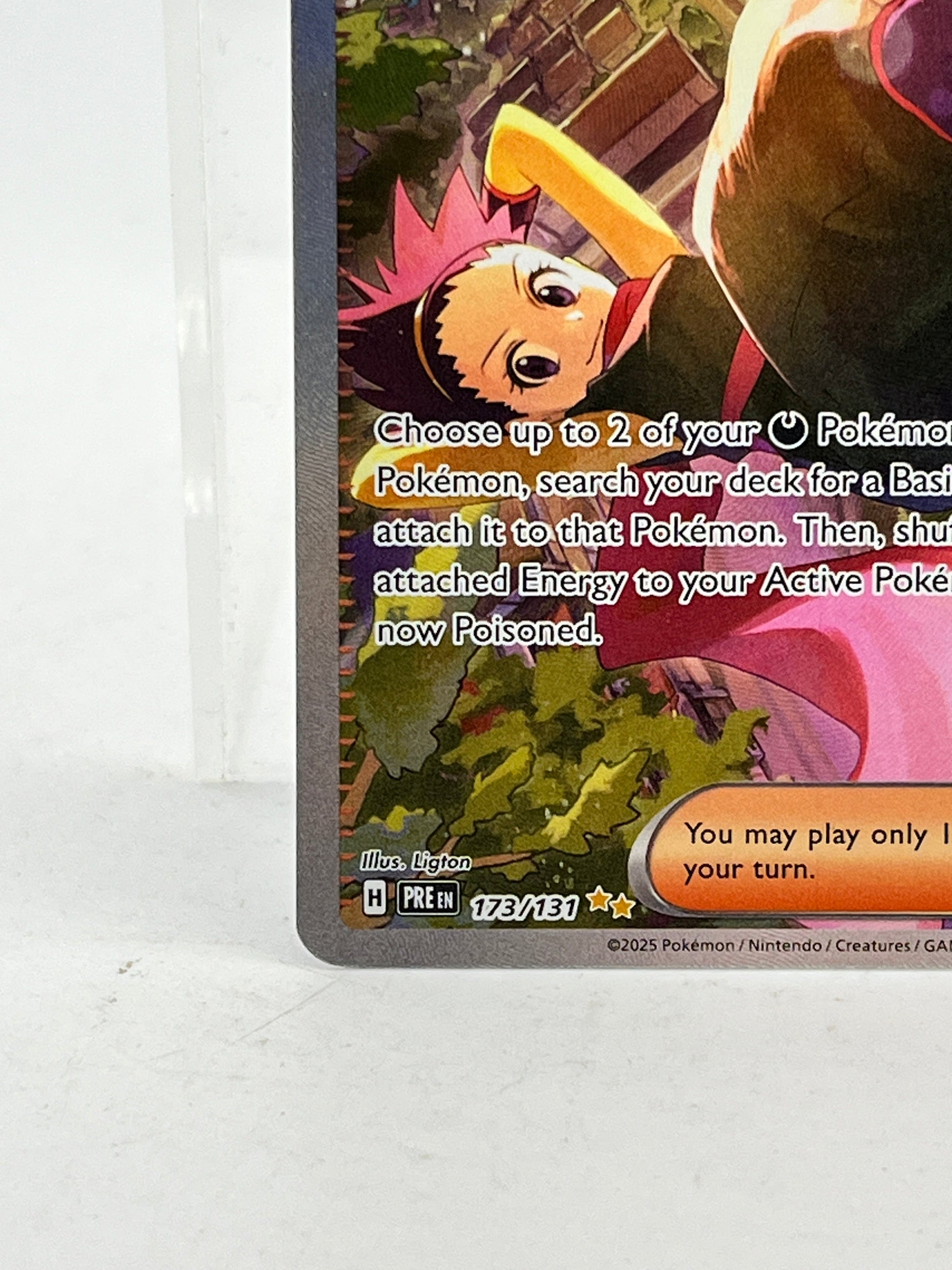 Pokémon - Janine's Secret Art - Prismatic Evolutions Sir 173/131 SV FRENLY BRICKS - Open 7 Days
