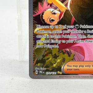 Pokémon - Janine's Secret Art - Prismatic Evolutions Sir 173/131 SV FRENLY BRICKS - Open 7 Days