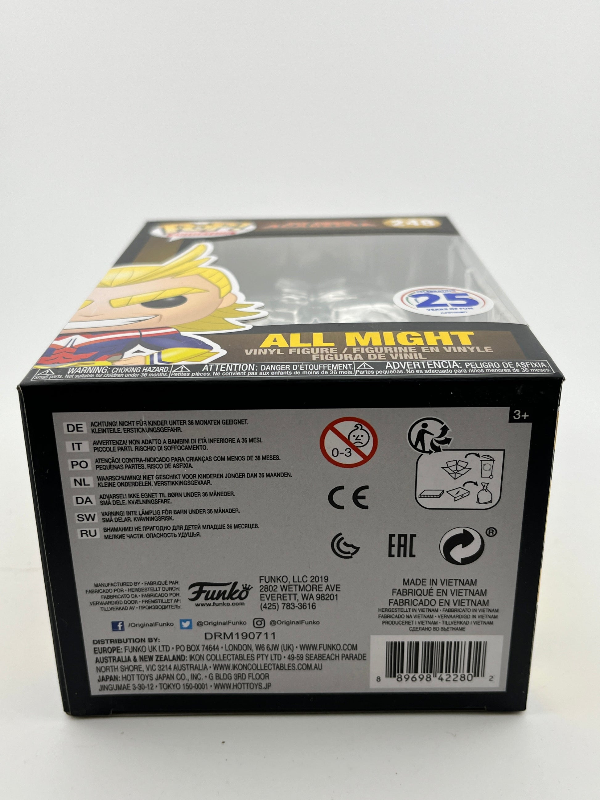 Funko POP! Animation My Hero Academia - All Might #248 - 25th Anniversary FRENLY BRICKS - Open 7 Days