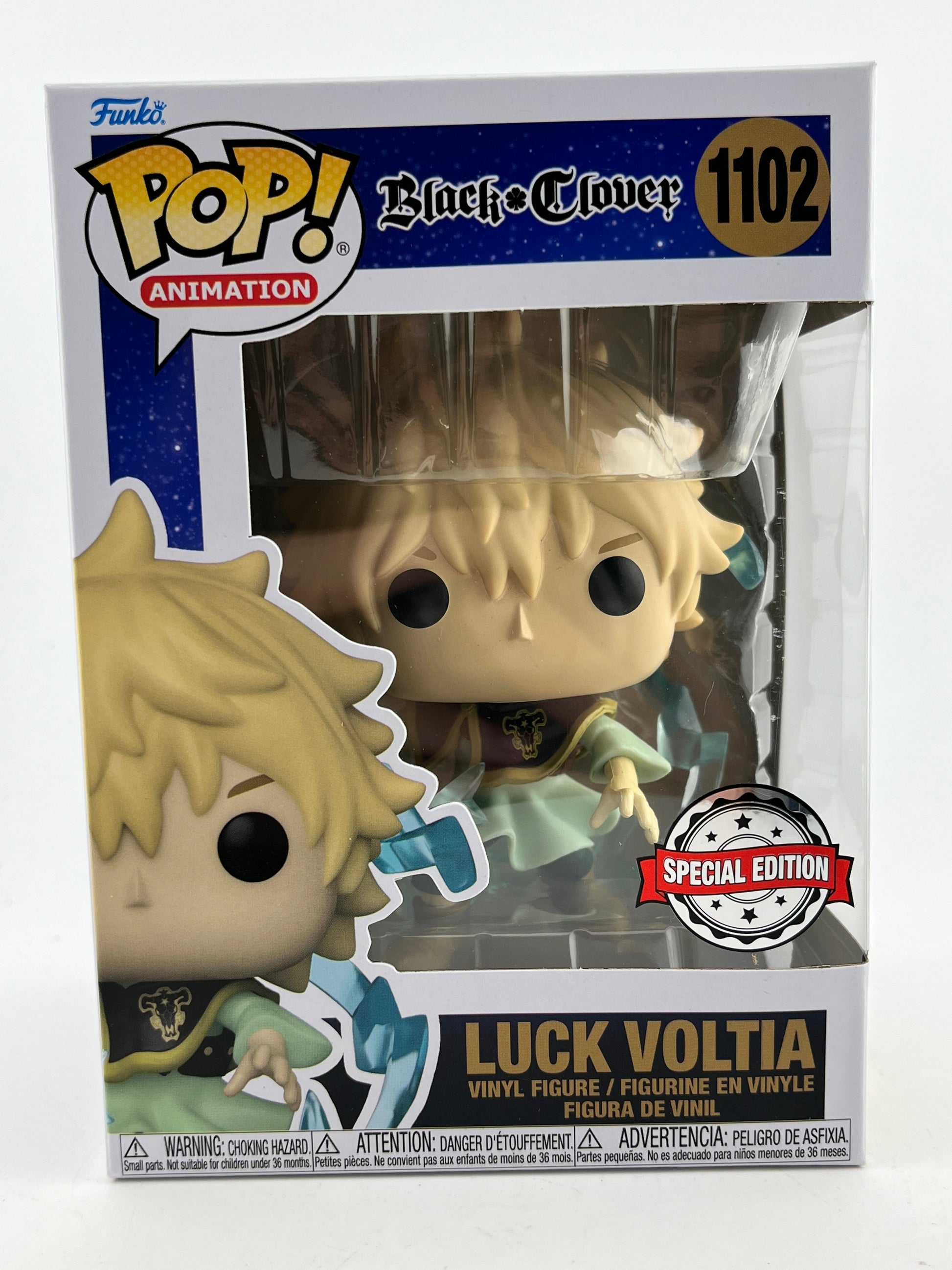 Funko POP! Animation Black Clover - Luck Voltia #1102 - Special Edition - Vinyl Collectable FRENLY BRICKS - Open 7 Days