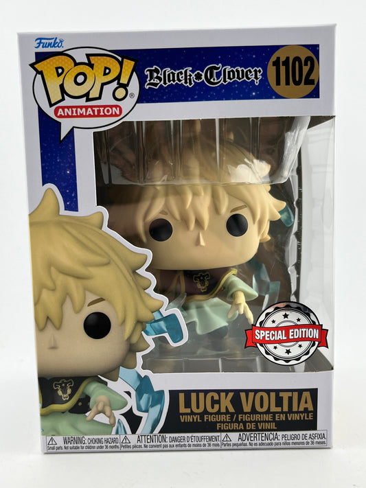 Funko POP! Animation Black Clover - Luck Voltia #1102 - Special Edition - Vinyl Collectable FRENLY BRICKS - Open 7 Days