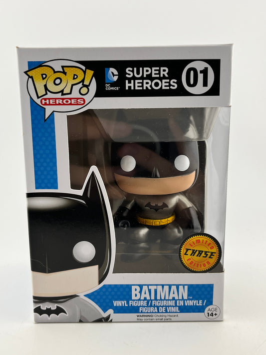 Funko POP! Heroes Dc Super Heroes - Batman #01 - Limited Edition Chase *Damaged See Photos* FRENLY BRICKS - Open 7 Days