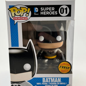 Funko POP! Heroes Dc Super Heroes - Batman #01 - Limited Edition Chase *Damaged See Photos* FRENLY BRICKS - Open 7 Days