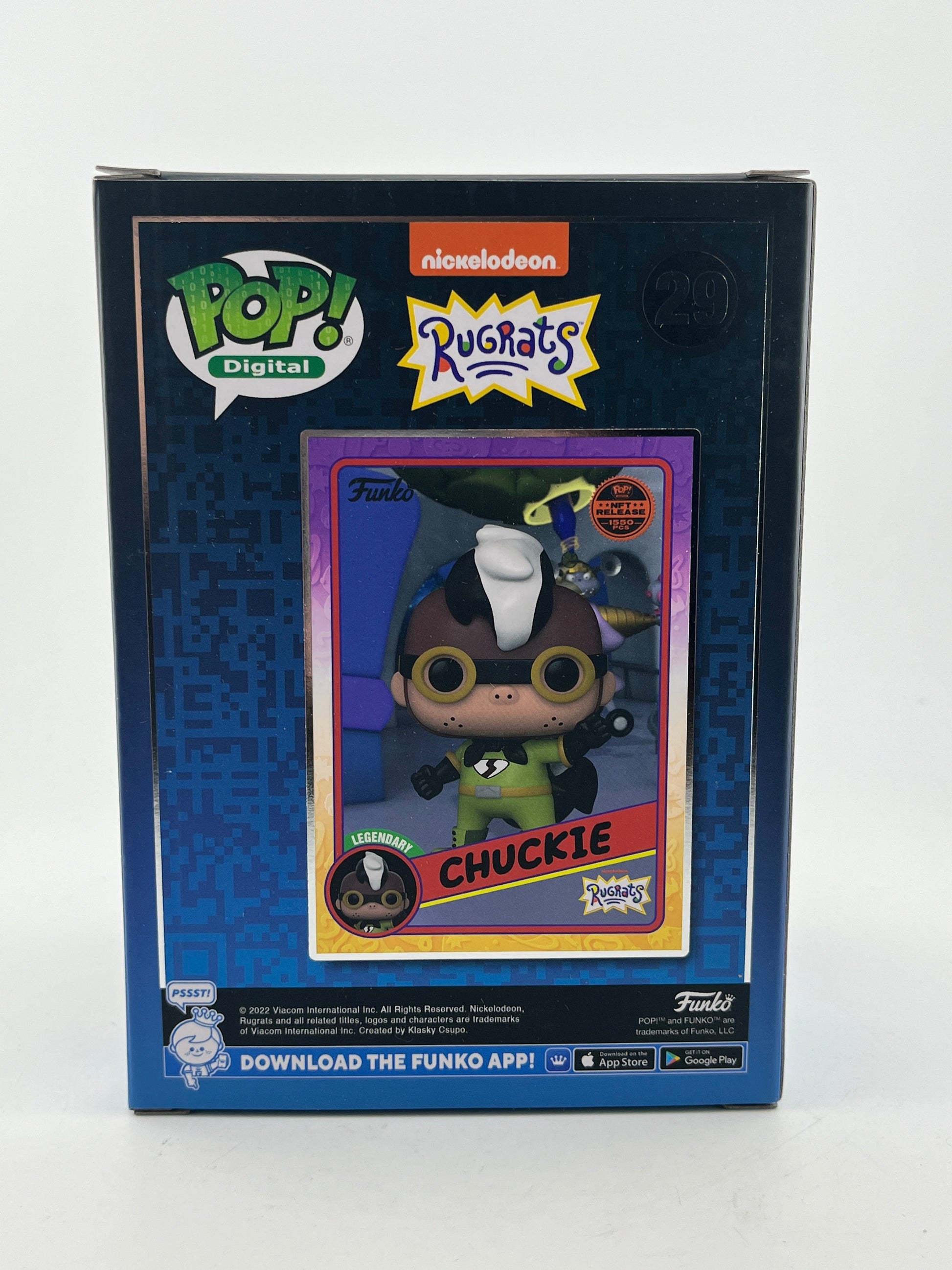 Funko POP! Digital Rugrats - Chuckie #29 - NFT Digital Release 1550 Pcs FRENLY BRICKS - Open 7 Days