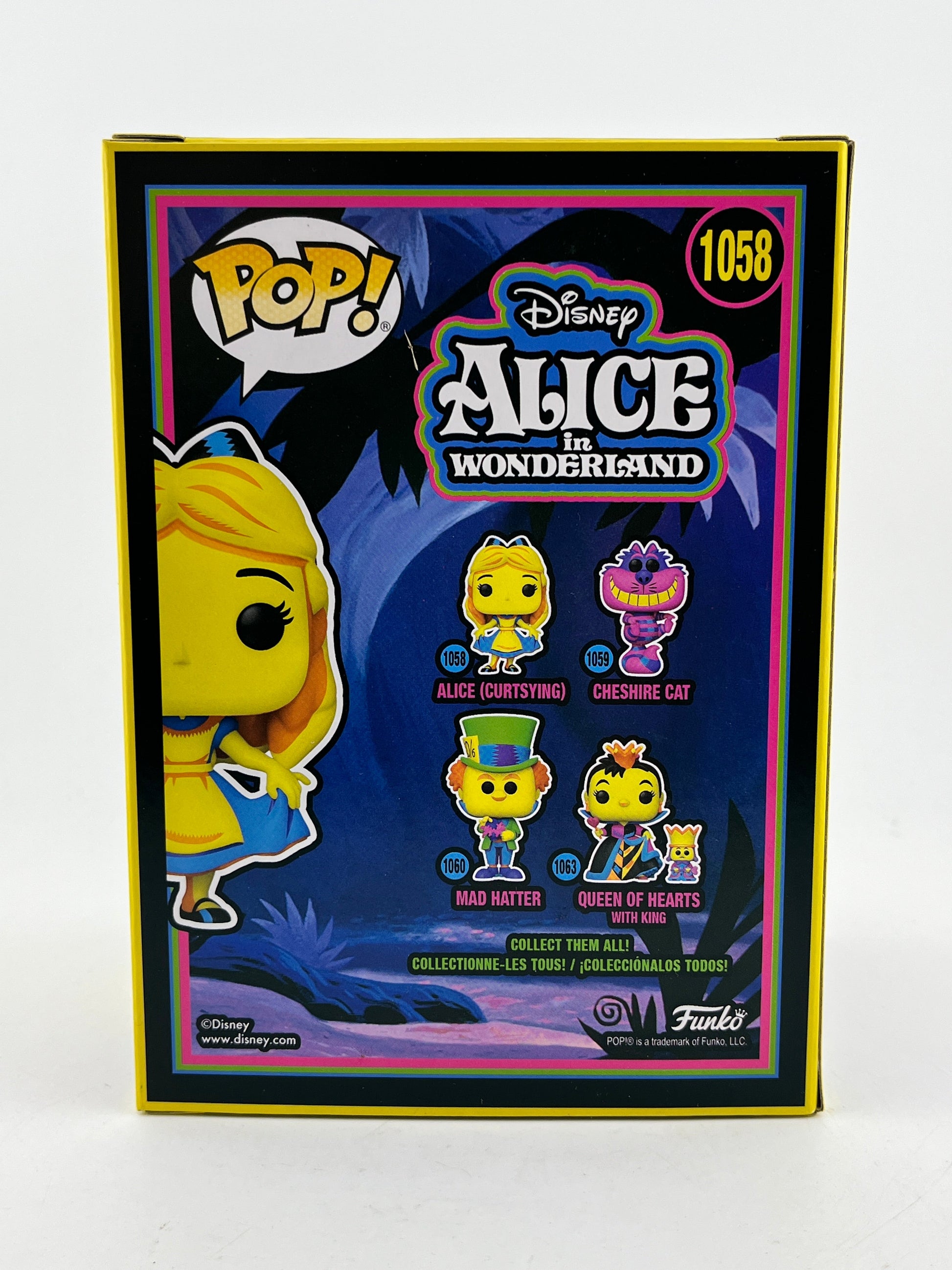 Funko POP! Disney Alice In Wonderland - Alice (Curtsying) #1058 - Black Light Exclusive FRENLY BRICKS - Open 7 Days