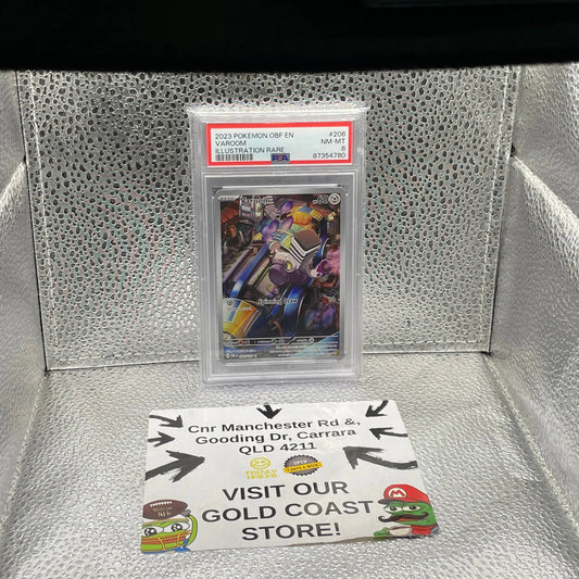 2023 Pokémon OBF EN Varoom Illustration Rare #206 NM-MT PSA 8 FRENLY BRICKS - Open 7 Days