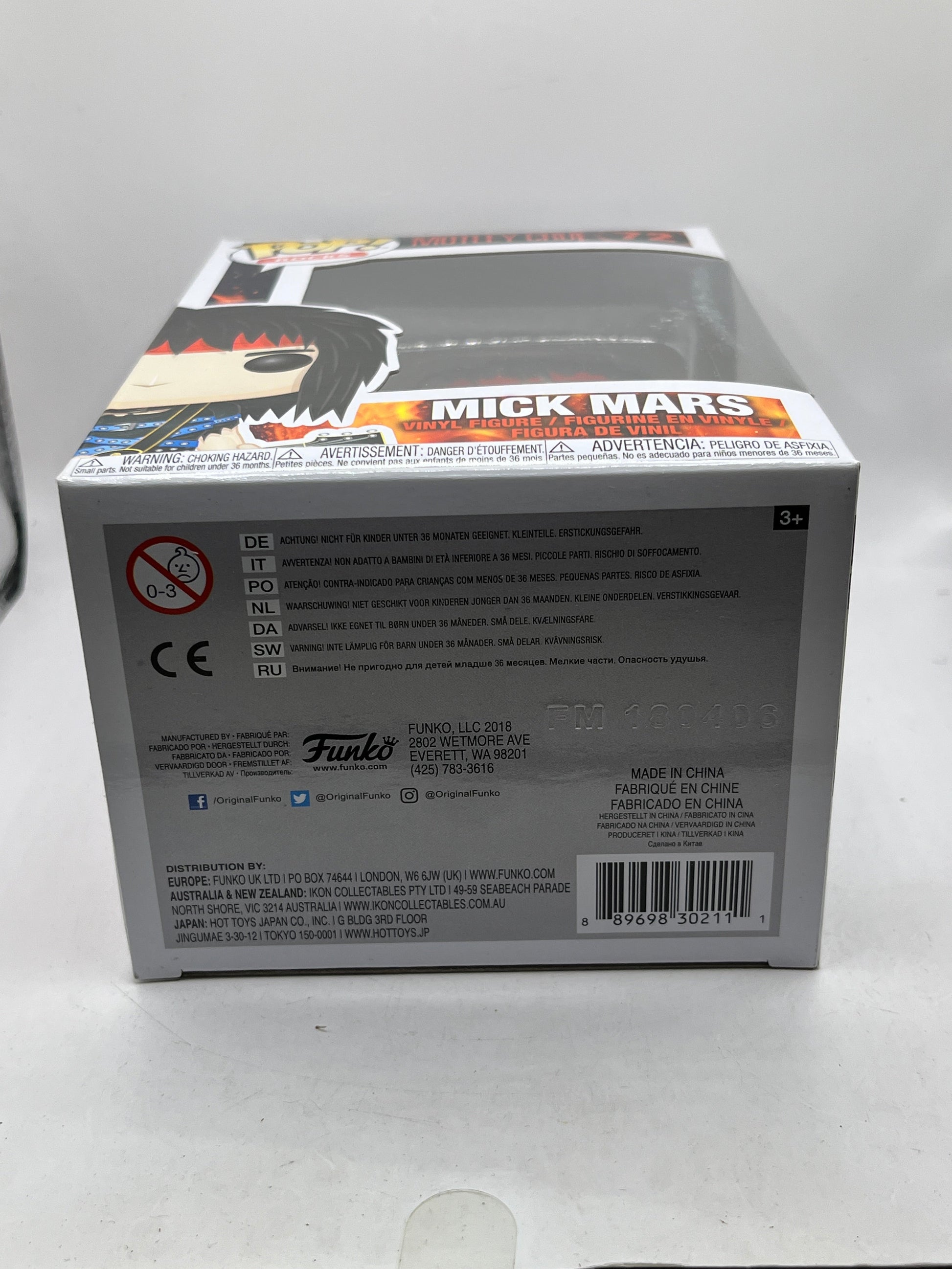 Funko POP! Rocks - Motley Crue - Mick Mars #72 - Vinyl Collectable FRENLY BRICKS - Open 7 Days