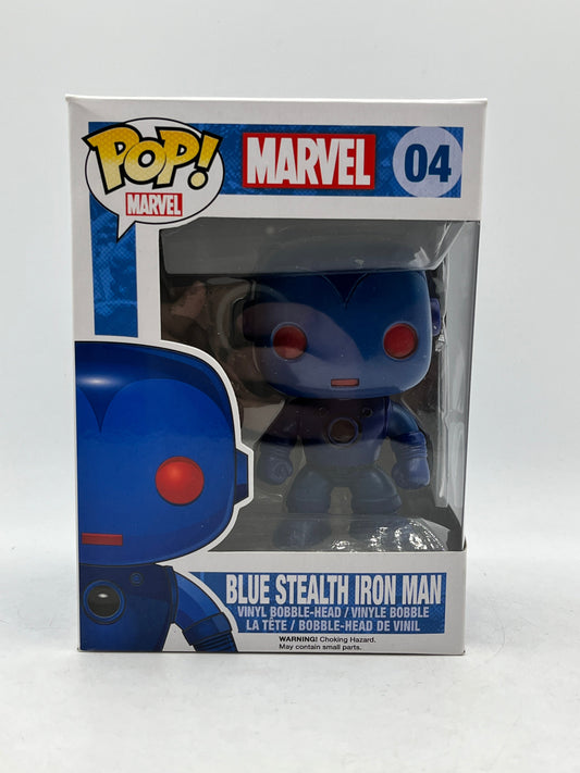 Funko POP! Marvel - Blue Stealth Iron Man #04 - Vinyl Collectable FRENLY BRICKS - Open 7 Days
