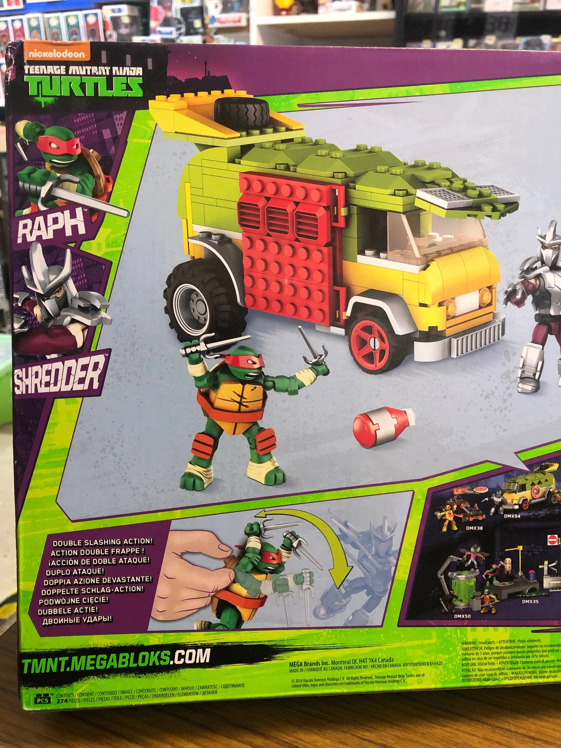 TMNT Teenage Mutant Ninja Turtles Mega Bloks Party Wagon 274 Brand New Sealed FRENLY BRICKS - Open 7 Days