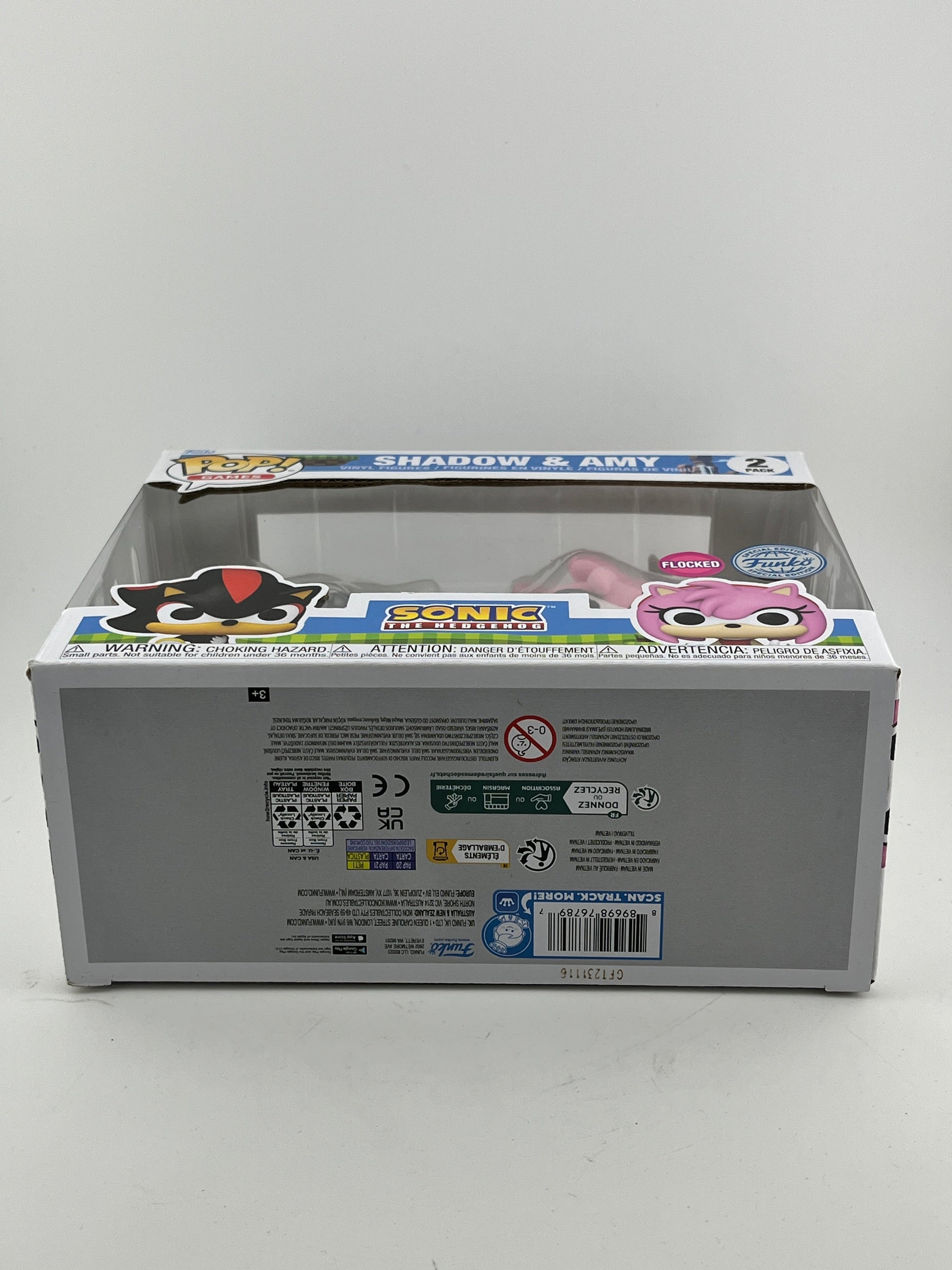 Funko POP! Games Sonic The Hedgehog - Shadow & Amy (2 pack) - Flocked Special Edition FRENLY BRICKS - Open 7 Days