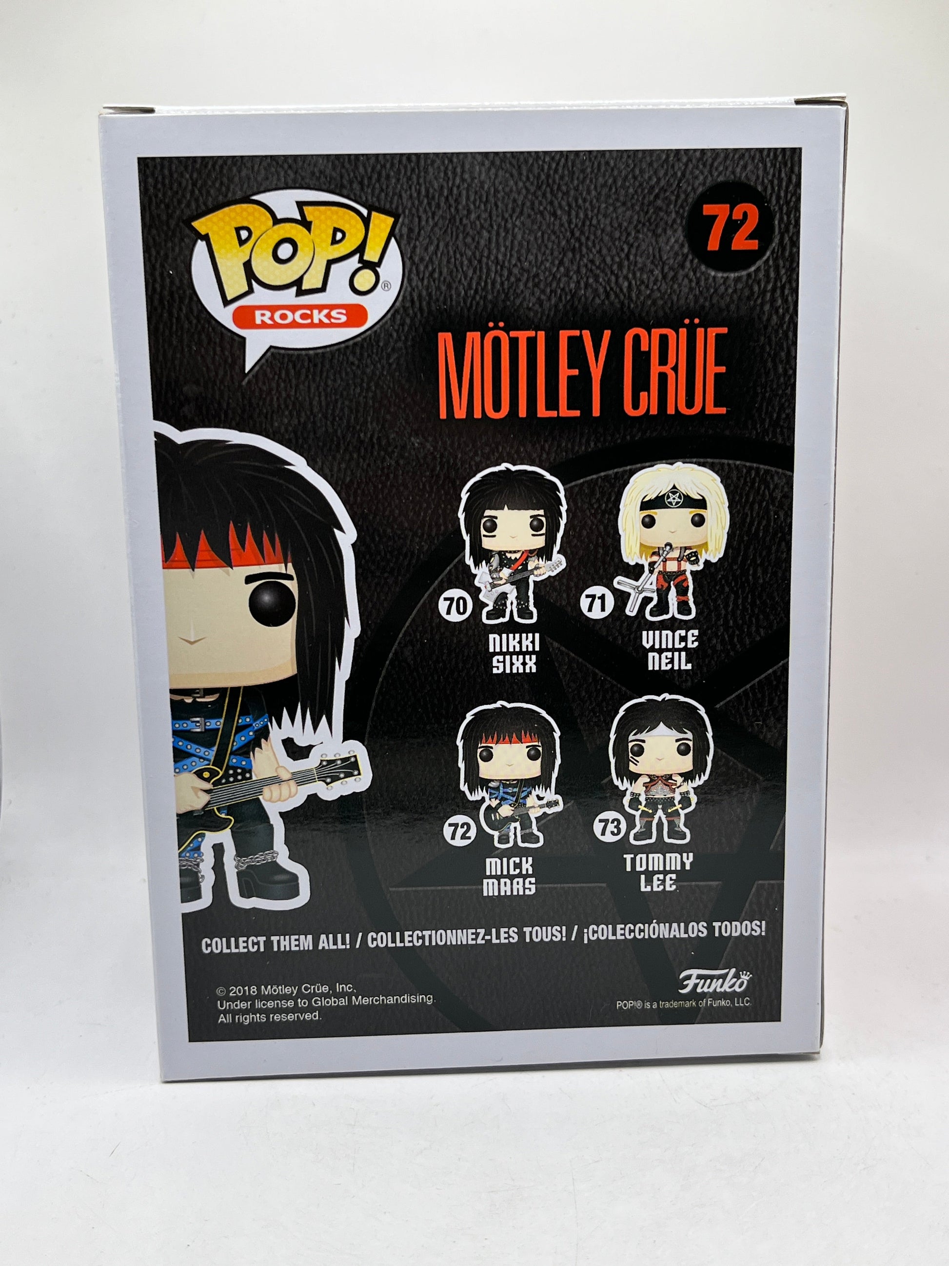 Funko POP! Rocks - Motley Crue - Mick Mars #72 - Vinyl Collectable FRENLY BRICKS - Open 7 Days