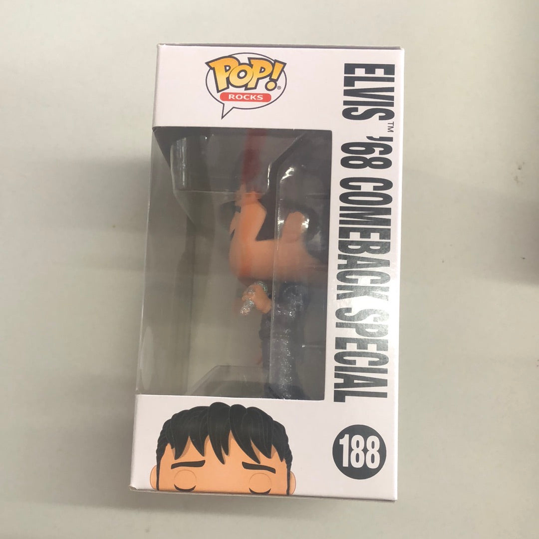 Elvis Presley 1968 Comeback Special Diamond Glitter Pop! Vinyl Figure  #188 FRENLY BRICKS - Open 7 Days