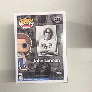 Funko John Lennon - John Lennon NYCC Shirt Festival of Fun Pop! Vinyl #240 FRENLY BRICKS - Open 7 Days