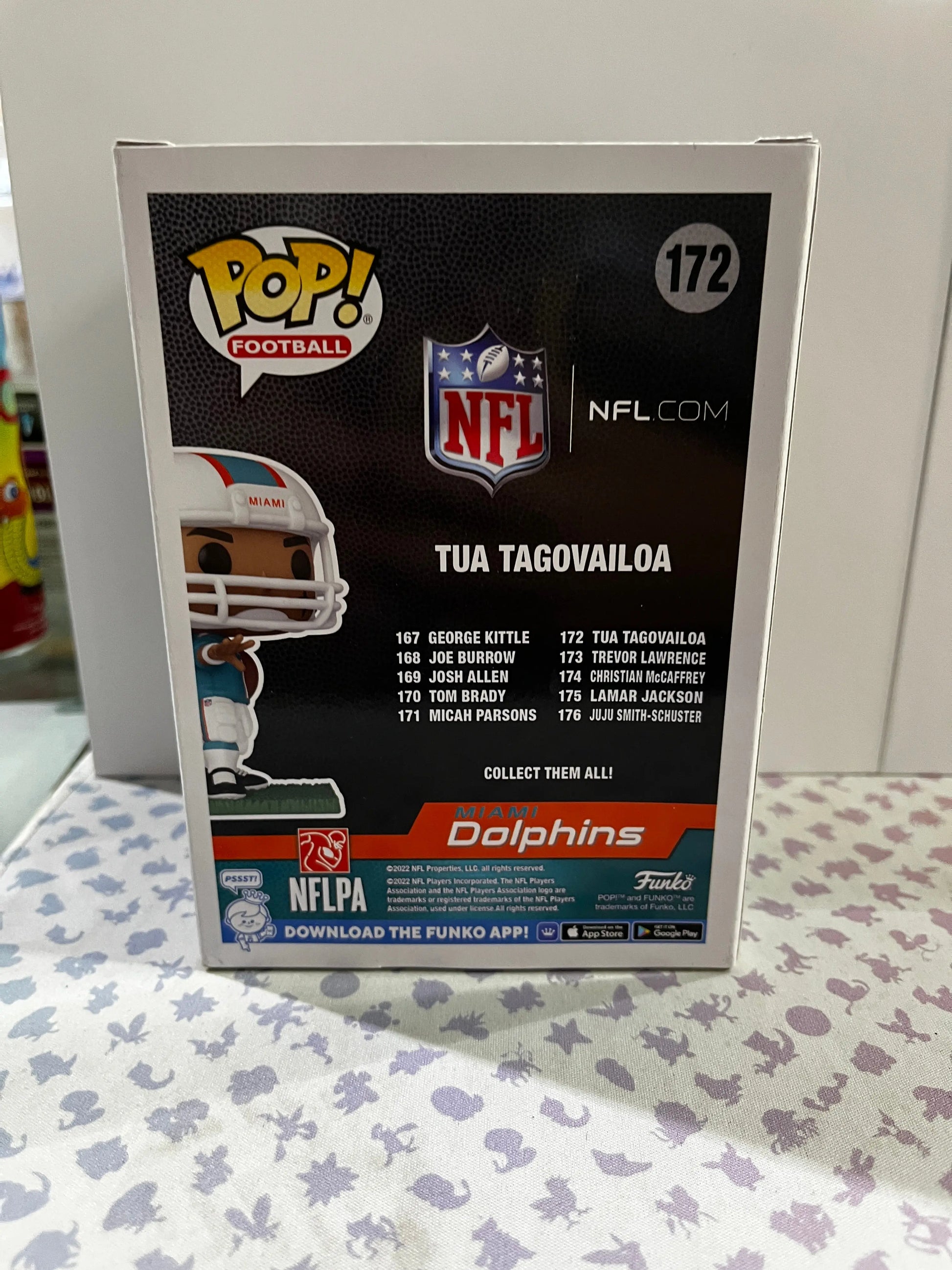 Funko Pop Vinyl Football Miami Dolphins Tua Tagovaliloa FRENLY BRICKS - Open 7 Days
