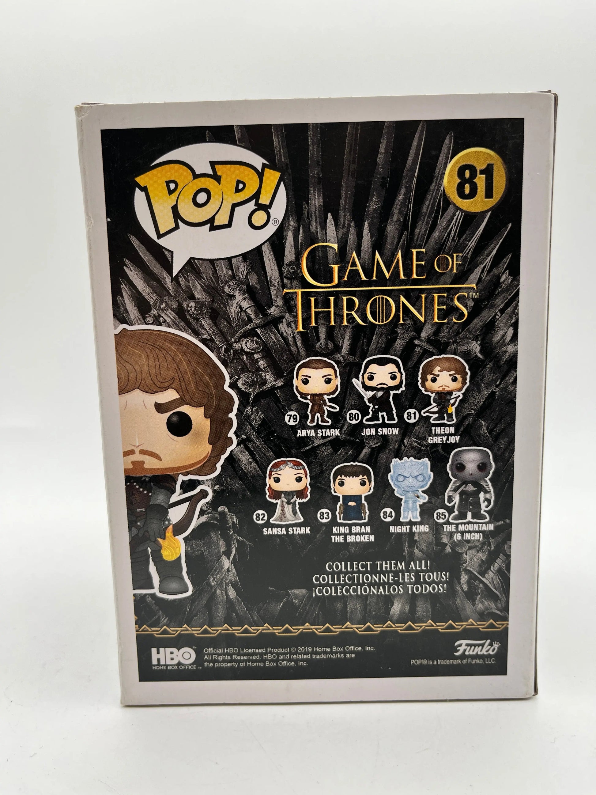 Funko POP! Television Game Of Thrones Theon Greyjoy #81 - Vinyl Collectable FRENLY BRICKS - Open 7 Days